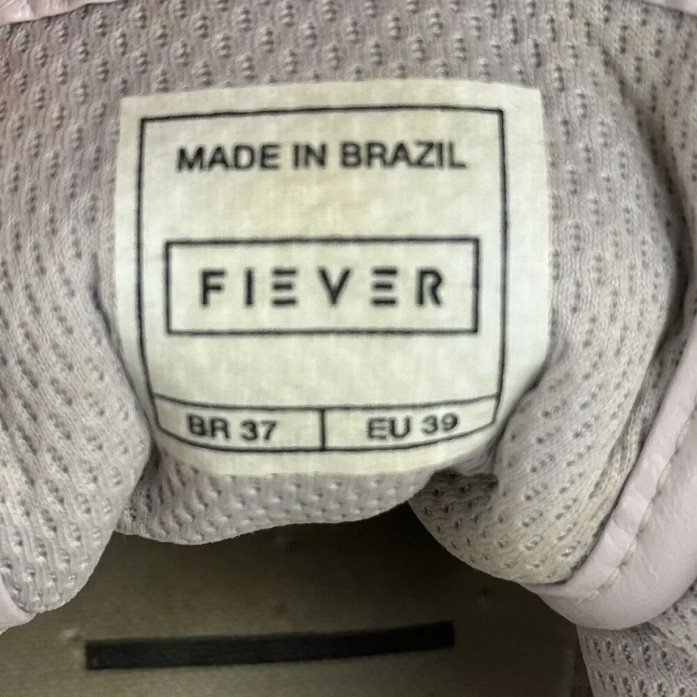 Fiever Suede Sneakers EU 39 US 8.5 Powder Pink Leather Platform Made in Brazil